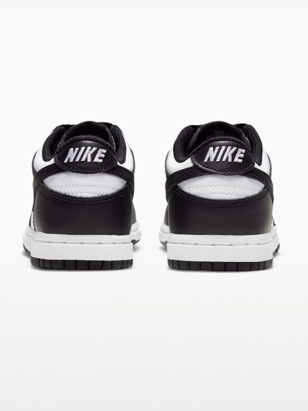 Nike Low Dunk Big Kids Low-Top Sneakers in Black and White - Picture 2 of 5